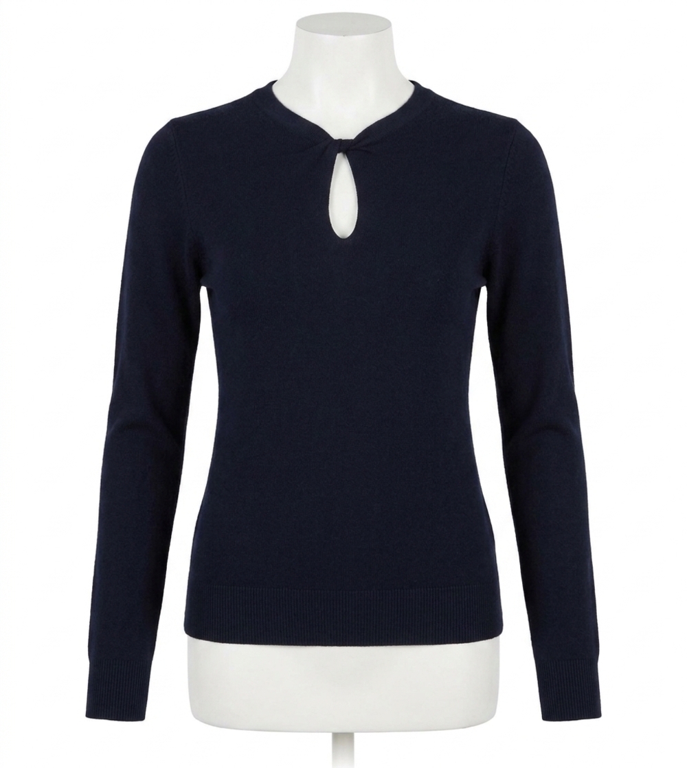 NEW MOLLY BRACKEN fine knitted sweater in navy blue